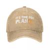 Hip Hop Denim It's Time For Plan B Bitcoin BTC Crypto Currency Baseball Caps Dad Cowboy Hats Blockchain Cap Hats
