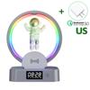 Multifunctional Wireless Charger Stand Alarm Clock Speaker RGB Light TF Fast Charging Station for iPhone X 11 12 13 14