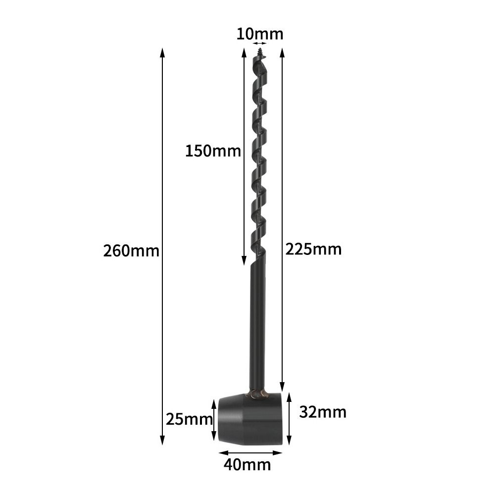 Multipurpose Outdoor Carbon Steel Drill Bit Hand Drill Auger Drill Survival Tools