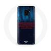Case for Samsung Galaxy A8 Plus Stranger Things Logo Blue Background from Season 2