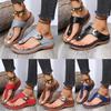 New Summer Sandals Plus Size Women's Beach Shoes Casual Breathable Thick Bottom Slope Heel Slippers