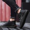 Men's Hand-made Super Fiber PU Rubber Soft Sole Lightweight Wear-resistant Non-slip Casual Shoes
