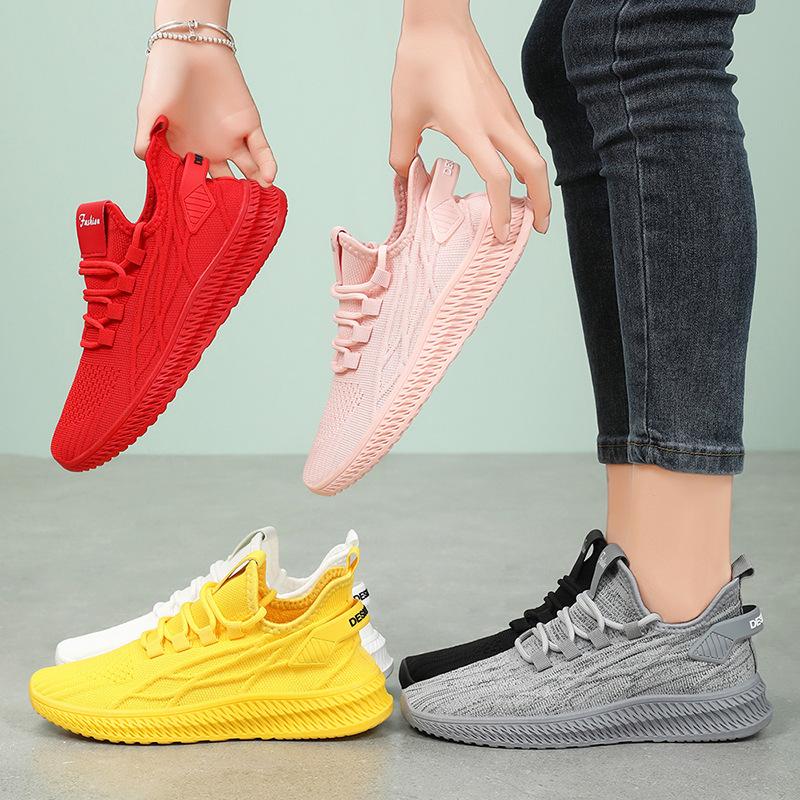 Shoes for Women's New Summer Fashion Casual Single Shoes Temu Trendy Mesh Breathable Sports Shoes