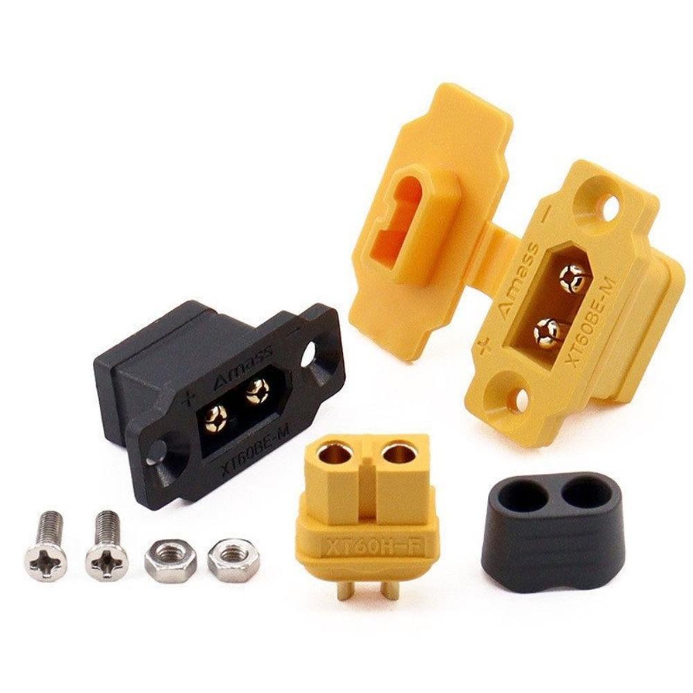 Black Yellow XT60BE-M-F  Connector East To Install Wire Cable Plug  for RC FPV Motor ESC