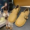 Women's Breathable Driving Casual Shoes Slip-On Business Formal Bean Bean Leisure Leather Shoes Summer Trendy Versatile Loafers