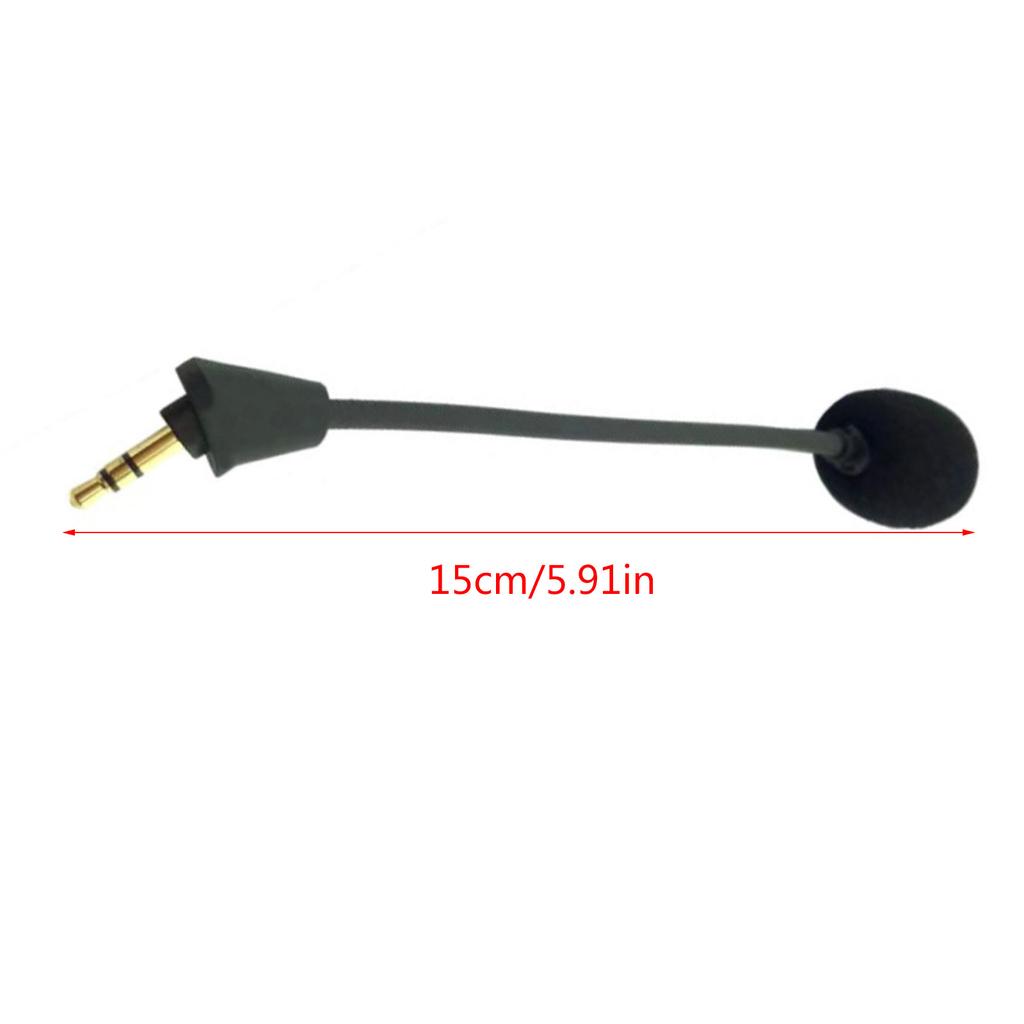 Replacement for HyperX Cloud II Wireless Headset 3.5mm Detachable Unidirectional Game Boom Microphones