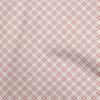 Cotton Flex Dark Peach Fabric Check Fabric For Sewing Printed Craft Fabric By The Yard 40 Inch