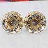 10Pcs/Sets New Diamond Crystal Handle 30/40/50/60MM Wardrobe Cabinet Drawer Decoration Handle Big Knob Furniture Hardware Pulls (Color : Gold, Size :