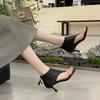Fashion Ladies Sandals Booties Women Pumps Flip Flops High Heels Modern 2024 Summer Slides Fashion Party Boots Peep Toe Female Shoes