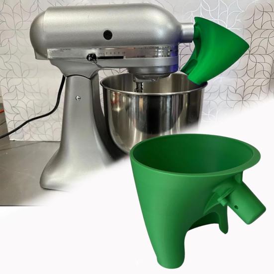 Flour Funnel Attachment for KitchenAid Stand Mixer 5qt Bowl Easy Pour Stand Mixer Funnel for Dry Liquid Ingredients Mess-Free Baking Tools