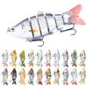 1pc 10CM-18G 6 Sections Multi Jointed Minnow Fishing Lures Swimbait Pike Lure