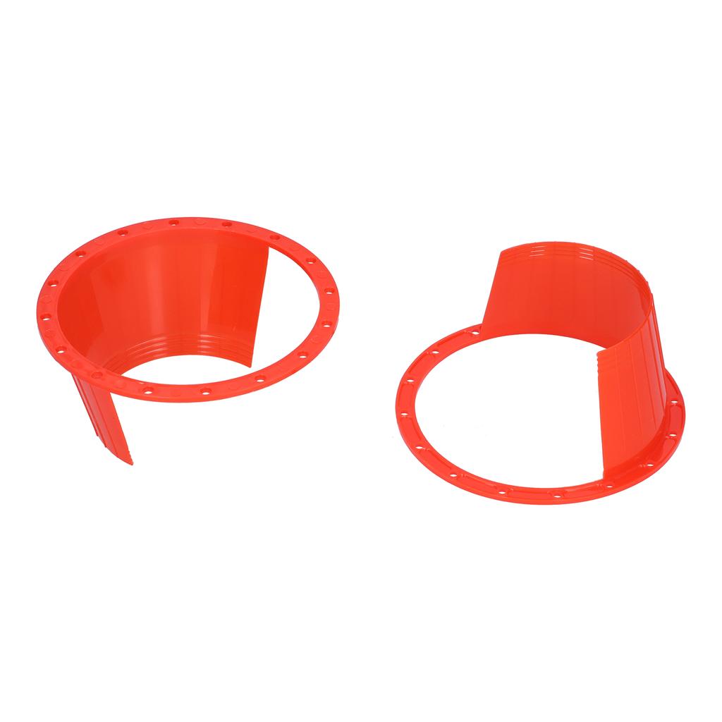 2pcs Car Speaker Waterproof Cover UltraThin Red Universal Antislip Protection Pad