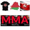 Belarus MMA Kick Boxing UFC Muay Thai Knight Cavalry Sword T-Shirt Graphic Retro Vintage 3D Print Men Women Unisex Short Sleeve Round Neck