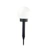 Round White LED Solar Lawn Lamp for Outdoor Landscaping