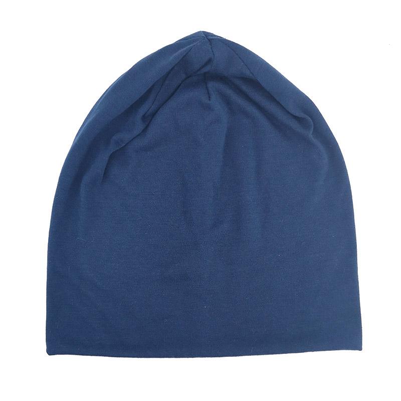 Casual Spring Women Black Slouch Beanies Hats Solid Color Thin Cotton Oversize Bonnets Caps For Ladies Men Hats