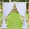Backdrop Curtains Wedding Decoration Soft Decorative Drapes 2 Panels for Party Ceremony