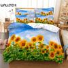 Beautiful SunFlower Bedding Set Duvet Cover Set 3d Bedding Digital Printing Bed Linen Queen Size Bedding Set Fashion Design