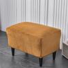 Velvet Rectangle Stretch Footrest Covers Elastic Ottoman Cover Spandex Stool Slipcover Ottoman Footstool Furniture Protector