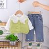 Kids Casual Long-Sleeve Set, Comfortable Daily Wear Outfits