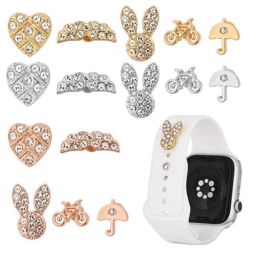 Ring Nails For Apple Watch Band Watch Band Ornament Strap Decorative Ring Nails Wristbelt Charms