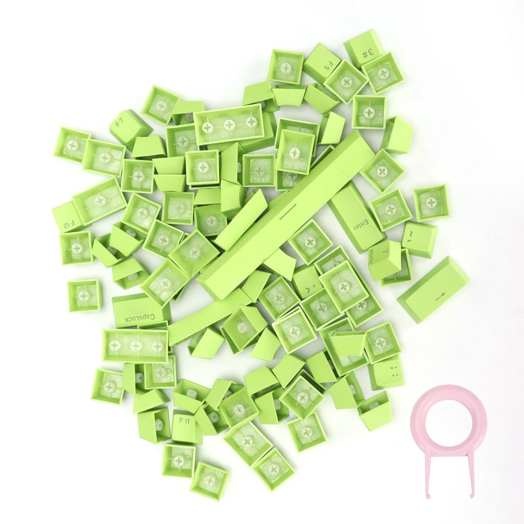 PBT Keycaps Ergonomic Design Oil Resistant Colorful 108 Key Video Game Keycap for Mechanical