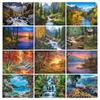 Diamond Painting New Collection 2024 Natural Scenery River Diy Full Square Round Drill Rhinestone Embroidery Scenic Lake House Mosaic Cross Stitch Kit