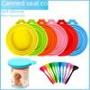 Universal Silicone Pet Can Lid & Spoon - Cat Claw Cover for Cat and Dog Food Preservation, 3-in-1 Sealing Solution.