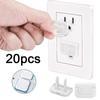 20pcs Electrical Safety Socket Protective Cover Baby Care Anti Electric Shock Rotate Protectors