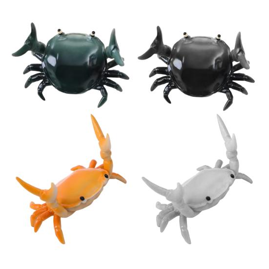 Simulation Crab Pen Holder Plastic Weightlifting Crab Stationery Pencil Stand Home Office Desktop Decoration Ornament