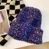 New Women's Autumn and Winter Outdoor Knitted Hats Warm Big Head Circumference Cold-proof Wild
