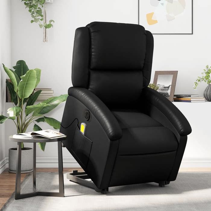 VidaXL Electric Massage Recliner, Relaxation Chair with Adjustable Backrest and Footrest, Seat of 3204247