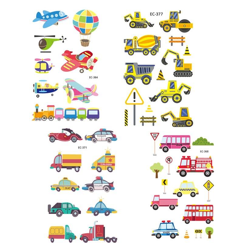 1pcs Fake Tattoo Stickers Cartoon Car Temporary Tattoo Kids Children Hands Arm DIY Body Art Temporary Tattoo Sticker