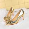High Heels, Women's Shoes, Slim Heels, Shallow Mouth, Pointed Flowers, Rose Shaped Single Shoes