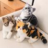 Simulated Kitten Plush Doll Lifelike Stuffed Animal with Air-Purifying Bamboo Charcoal Skin-friendly Cat Plushies Gifts for Girls Boys