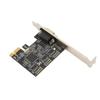 PCIe X1 RS232 Serial Adapter Card Single Port PCI Express To RS232 Converter Adapter for Windows for Linux for DOS