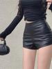 2023 Women's High-Waist PU Leather Shorts: Slim, Fashion-Forward, Sexy and Stylish for Winter & Autumn