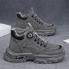 Men’s Black Deserts Shoes Casual Hiking Boots Grey Outdoor Sport Boots Plus Size High Top Sneakers