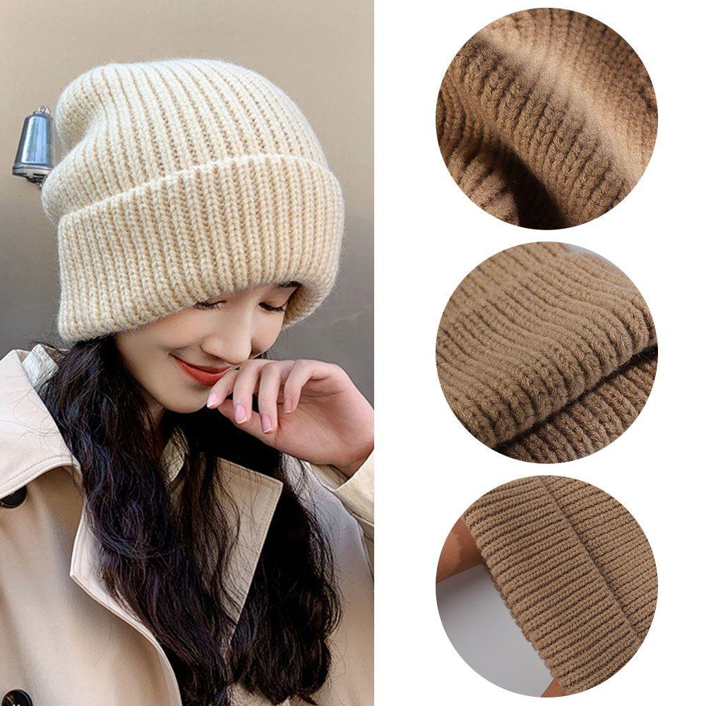 Woman/Men Knitted Beanies Multi Colors Female Beanie Caps High Quality Warmer Bonnet  Outdoor