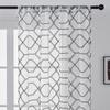 Geometric Embroidery Pastoral Korean Curtains Semi-Blackout Screen Curtain Finished Living Room Bedroom Window Screen