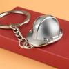 Mini Simulation Metal Hard Hat Keychain Holiday Creative Jewelry Gift