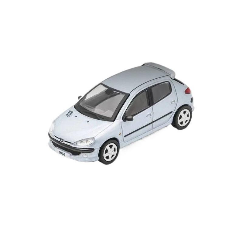1/64 PEUGEOT 206 Сплавная Миниатюрная Модель Автомобиля Литой Металлический Масштабная Модель Автомобиля Статическая Коллекция Детская Игрушечная Машина Транспортные Средства Подарки