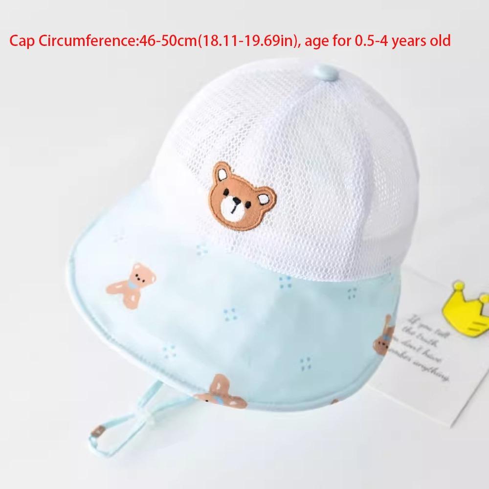 Adjustable Baseball Hat Cute Bear Peaked Cap New Trucker Hat Boys Girls