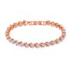 Luxury Cubic Zirconia Crystal Tennis Bracelets for Women Men Gold Color Silver Color Bracelet Chain Jewelry Gifts