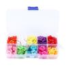 200pcs Sewing Buttons 14mm DIY HandMade FlowerShaped Clothing Accessories with Storage Box
