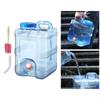 Water Container with Spigot Camping Storage Jug No Leakage Bucket Faucet