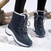 Fashion Women's Winter Boots Platform Anti Slip Black Cotton Shoes For Outdoor Light Warm Casual Snow Boots Luxury Brand Woman Boots