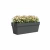 ARTEVASI Balcony Kit CAPRI RE Planter 50cm Anthracite - 50.2 X 28.5 X H20 Cm - 1.45L