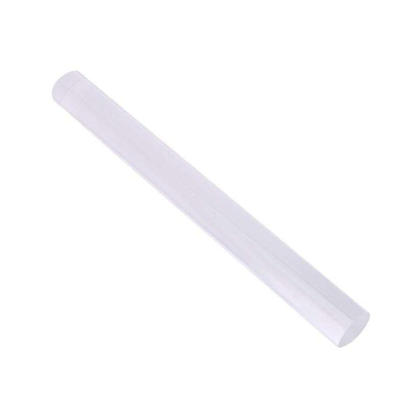 2PCS Clear Acrylic Rolling Pin Solid Clay Round Tube Roller Clear Clay Rolling Pins for Diy Art Craft