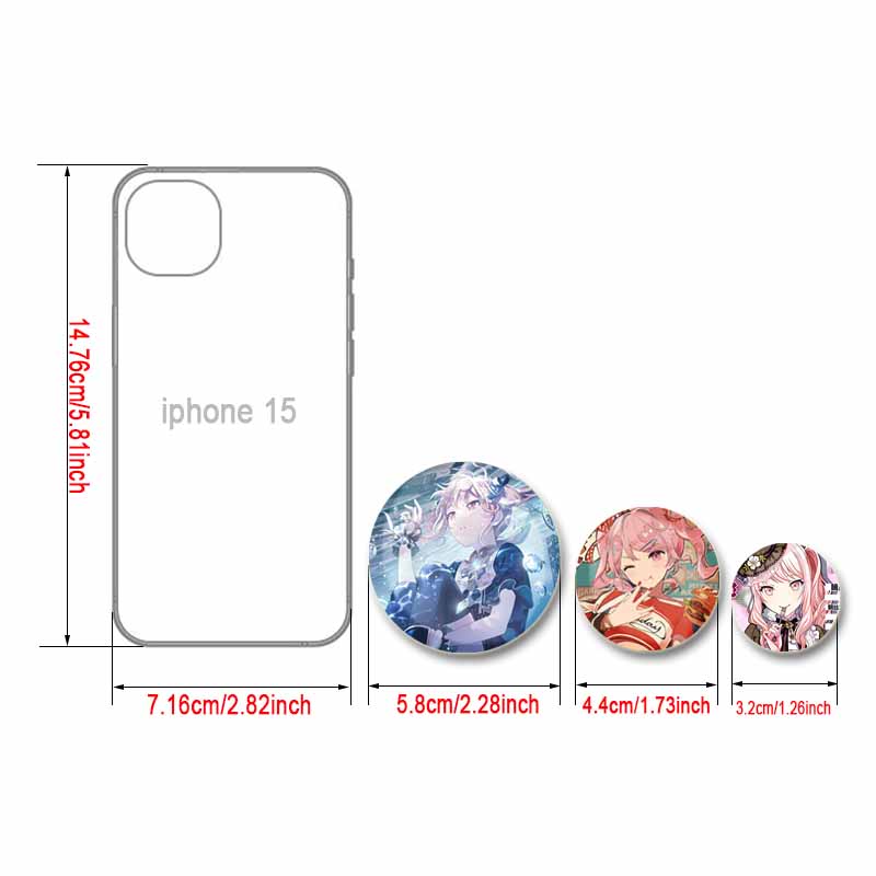 32/44/58mm Cute Project SEKAI Anime Pins Akiyama Mizuki Tinplate Badge DIY Custom Cartoon Girl Brooch Pin for Hat Bag Fans Collection Gifts