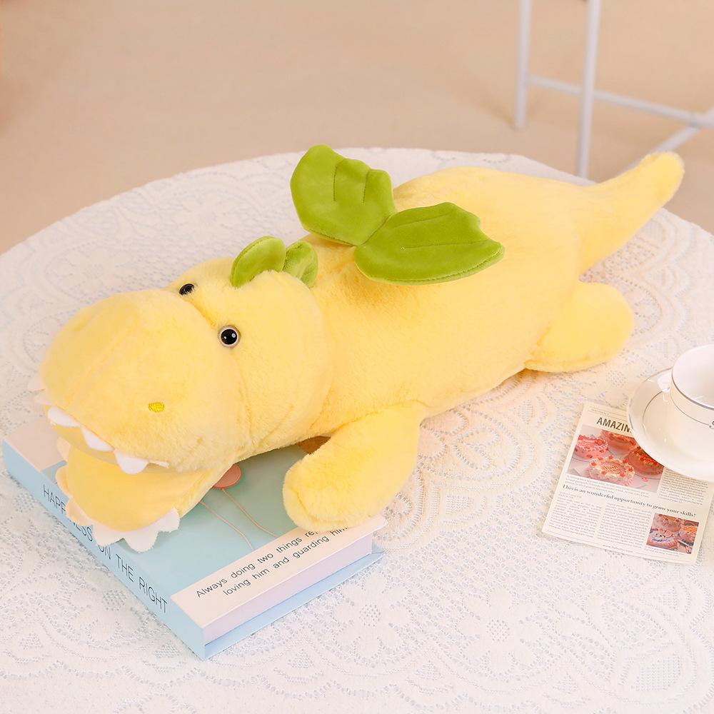 Cartoon Giant Lying Long Dragon Plush Pillow Toy Cute Stuffed Animals Dragon Plushies Cushion Anime Soft Kids Toys for HomeDecor